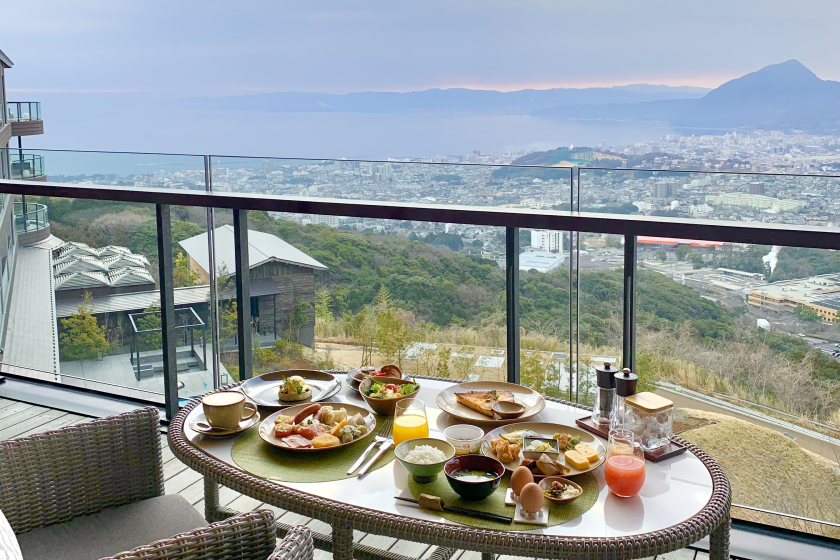 [Early bird discount 45] Breakfast special offer Resort stay with a panoramic view of Beppu city from various parts of the hotel