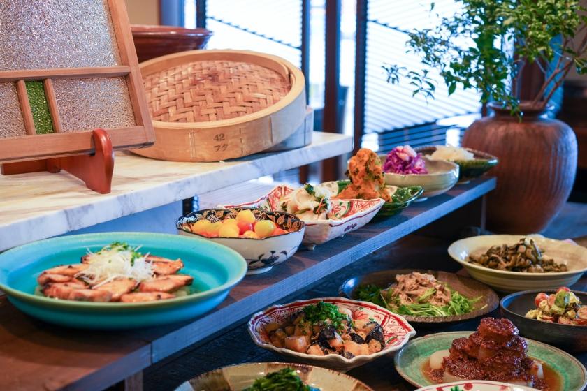 【1日3組オンライン決済限定】お得な２食付きプラン♪♪夕食はおしゃれなイタリアン「MONDO」・朝食はブッフェレストラン「くちかほう」で♪ウェルカムドリンク付き