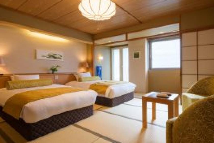 Sea side Japanese style twin bed <non-smoking>