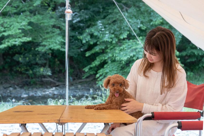 【愛犬と一緒にステイ】ドッググランピングテント｜グランピングテントで楽しむBBQコース＋朝食キット付き