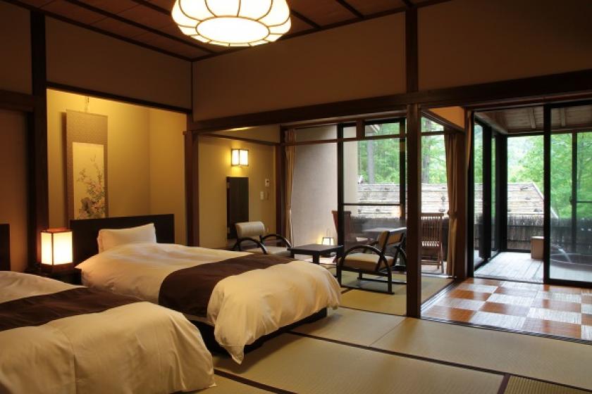 [Non-smoking] Kaizanso Japanese-style bed room with semi-open-air bath