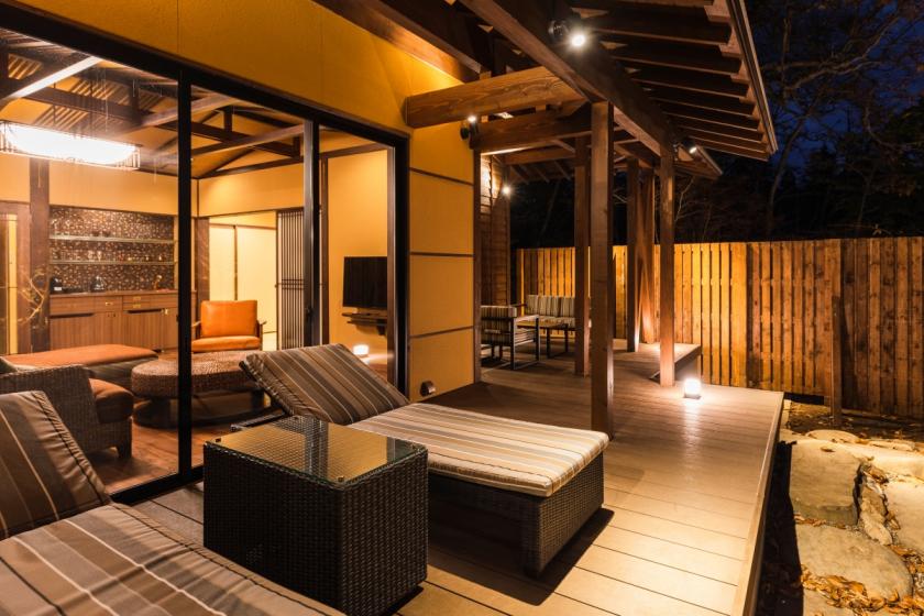 [Geckkan] Semi-open-air bath + detached room with meditation room