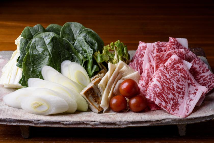 【味匠鍋プラン】料理長特選の牛肉メイン鍋コース／日本料理 つくし