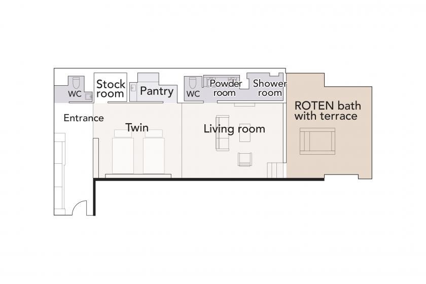 Triple Room (Junior Suite Ocean View “ROTEN”)
