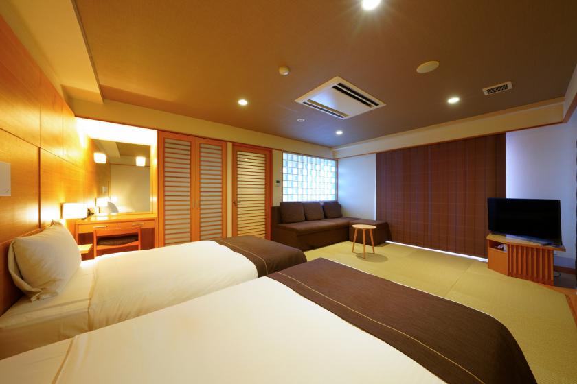 Non-smoking a fusion of styles where East meets West room "Hagoromo" [110cm width beds]