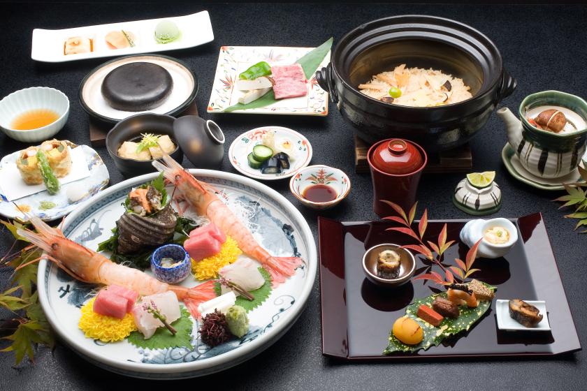 【교토 요리로 교토 체험】 nol kyoto sanjo 한정판 「부후」코스 (저녁 식사 만) 꽃 사키