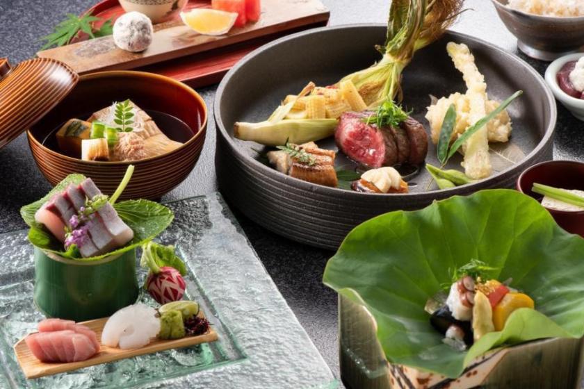 【가이세키 요리/스탠다드/마이】일본 요리의 장인 “오카모토 요리장”이 만들어내는 궁극의 국물에의 생각 <저녁 조식>