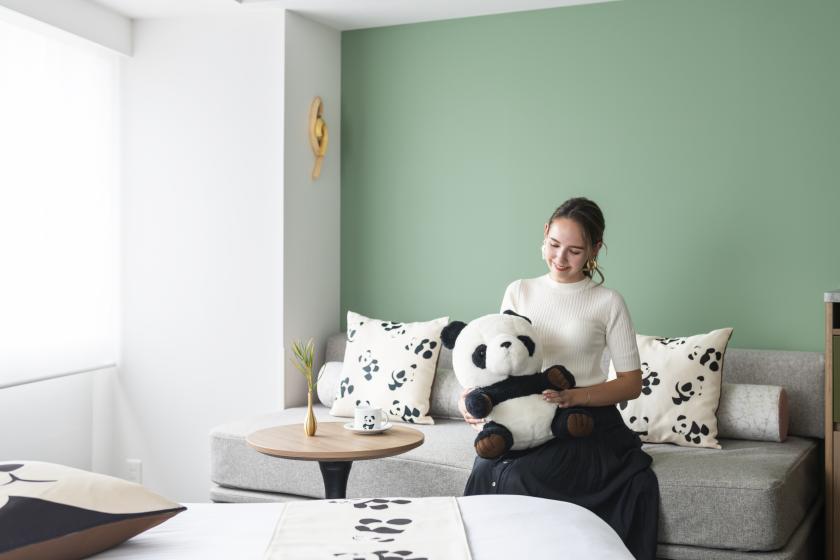[Panda room only] Stay for up to 21 hours with Mikimoto amenity skin care 4-piece set <Breakfast included>