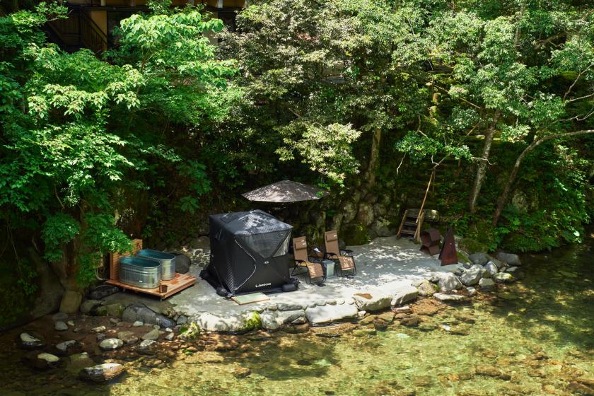 Limited to 1 group per day (C / IN 12:00) 24-hour stay "Tent sauna or large communal bath (Tsuki no Yu / Tengu no Yu) privately reserved" plan
