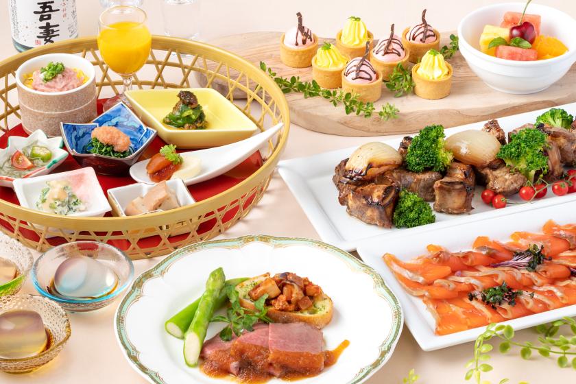 [Long stay] Enjoy the deep greenery of Urabandai in early summer. Check out at 18:00 | Local ingredients Japanese and Western buffet dinner and breakfast included