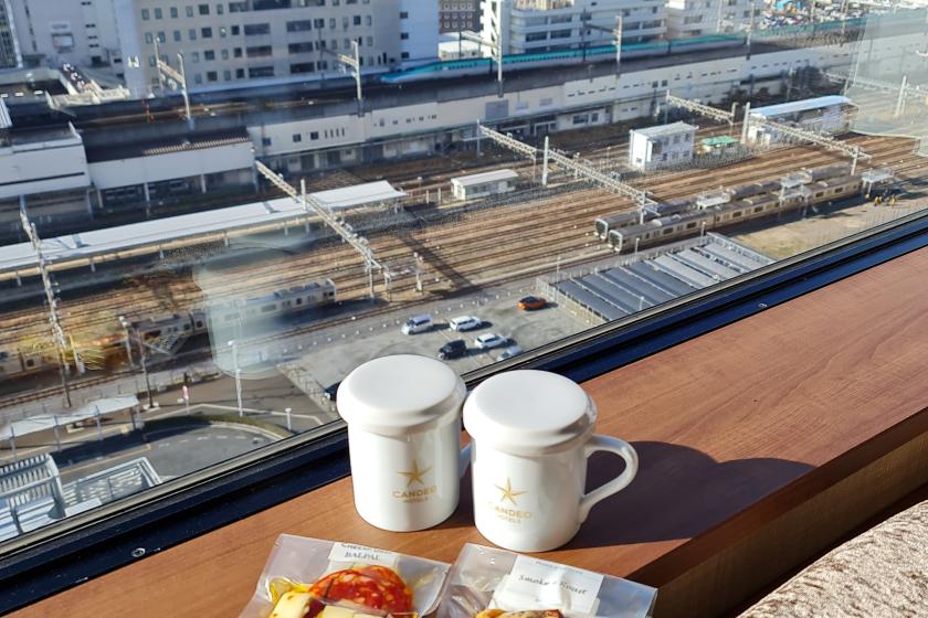 [High floor train view guaranteed] Enjoy the trains at Utsunomiya Station from your room! (With breakfast)