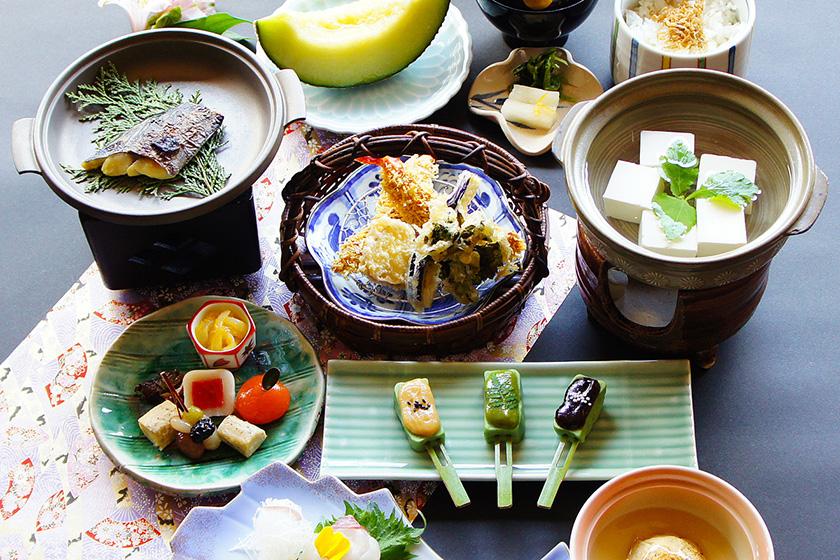 ◆華麗的京都懷石料理餐廳的招待計畫（含晚餐和早餐）