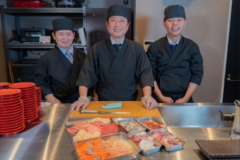 [Entire building reserved] Invite a visiting chef for dinner and enjoy conveyor belt sushi "Sushi Entertainment" **Request Reservation**