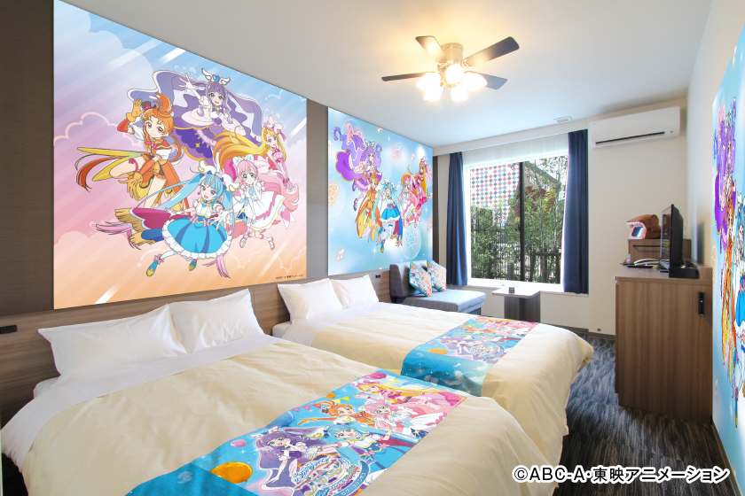『ひろがるスカイ！ プリキュア』コラボルーム◆イベント1日利用券＆ラグナシア入園券（1日間）＆朝食付