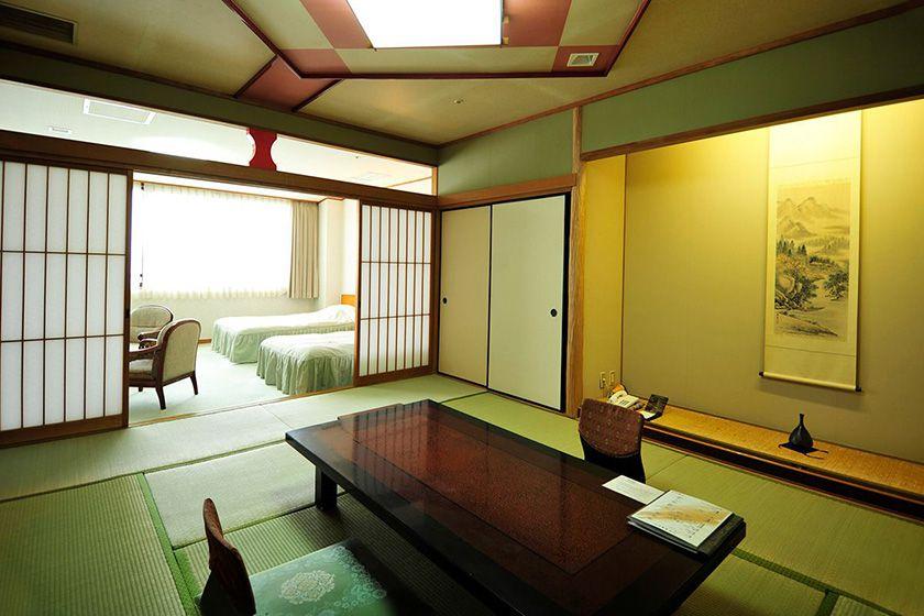 일본식 서양실 10조 + 트윈 침대(63평미 이상)
