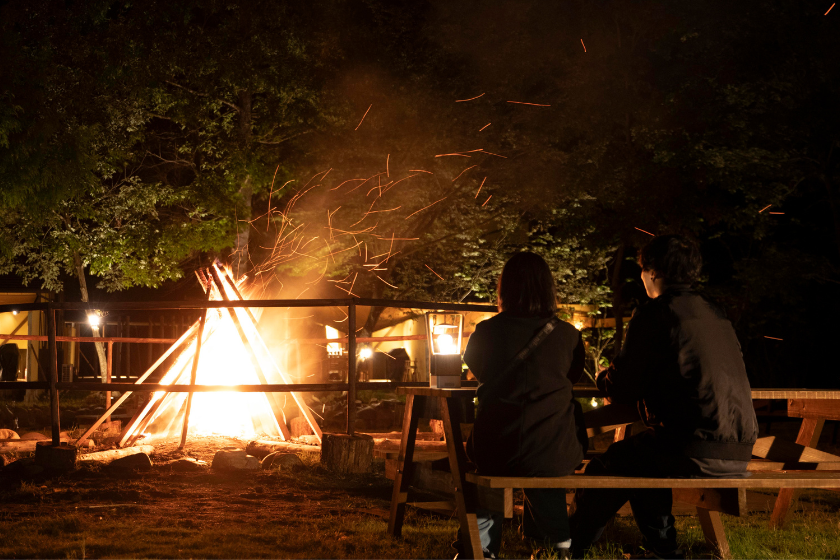 サウナあり客室【1泊2食付(夕食BBQ)】ファンタジー空間でグランピング！夕食は地元食材を使ったBBQ！