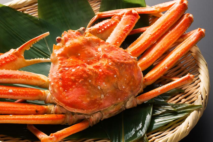 [Three popular bonus gifts] One drink of whole snow crab for two, all-you-can-drink, and a voucher for use in the hotel