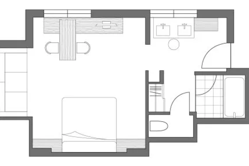 Deluxe King Harborside (9th to 13th floors/minibar free/corner room)