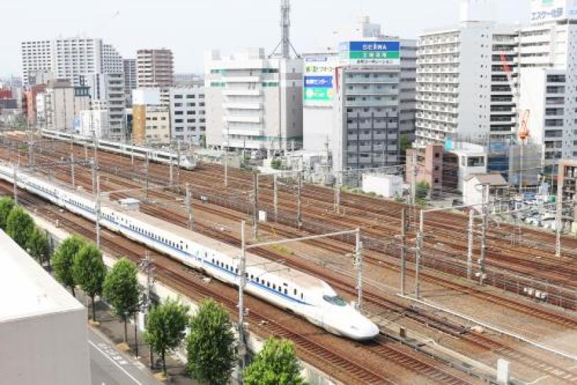 【名駅おすすめ・９階〜１１階確約】高層階・トレインビュープラン★室数限定☆名駅の贅沢天然温泉＆焼きたてパン朝食ビュッフェ付！ウェルカムバー★