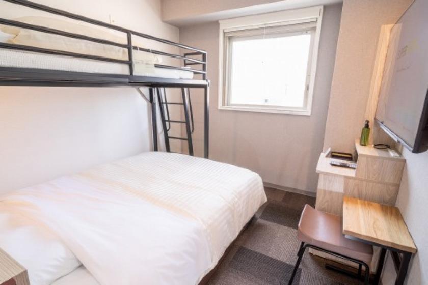 【Without meals】【No Smoking】Room with 1 Double Bed with Loft Bed
