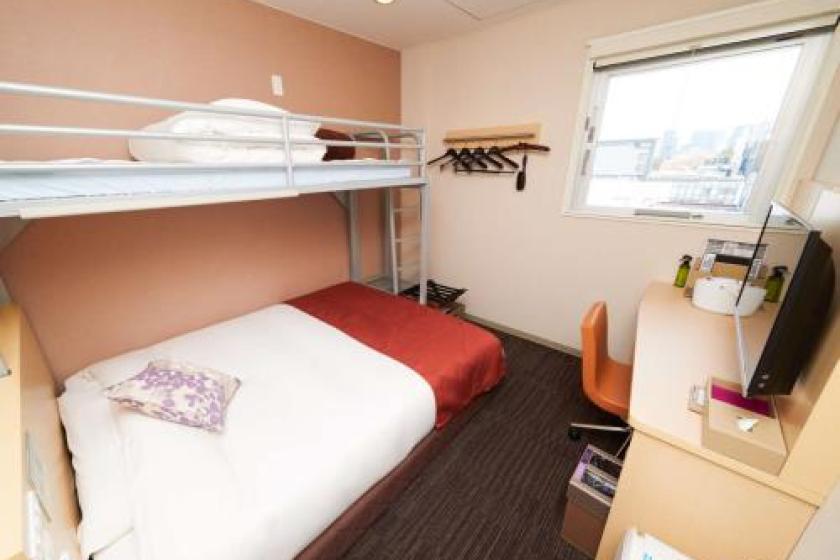 【Without meals】【No Smoking】Room with 1 Double Bed with Loft Bed