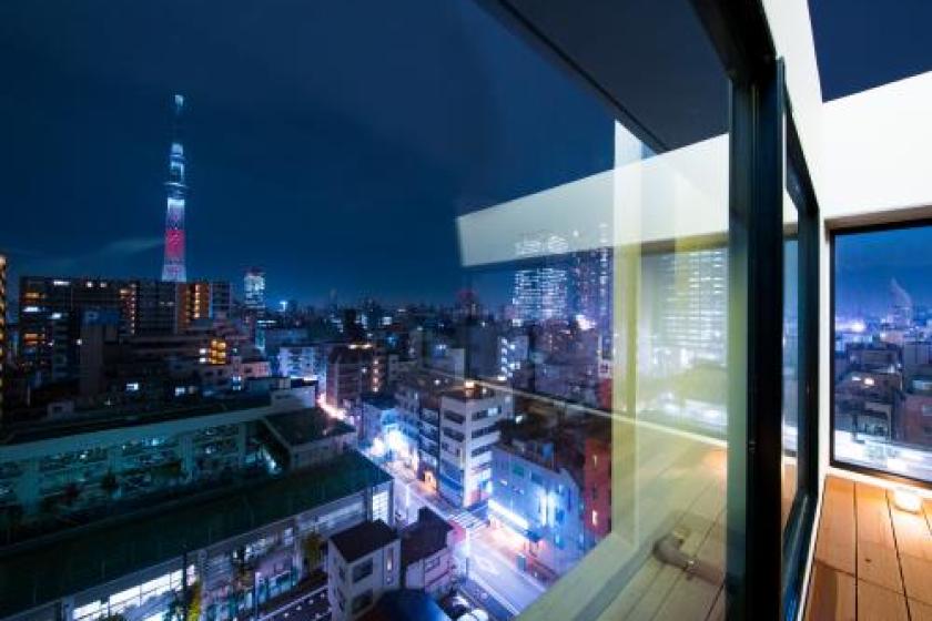 ■Sky tree view　SUPER ROOM 【one double-sized bed+one loft bed】