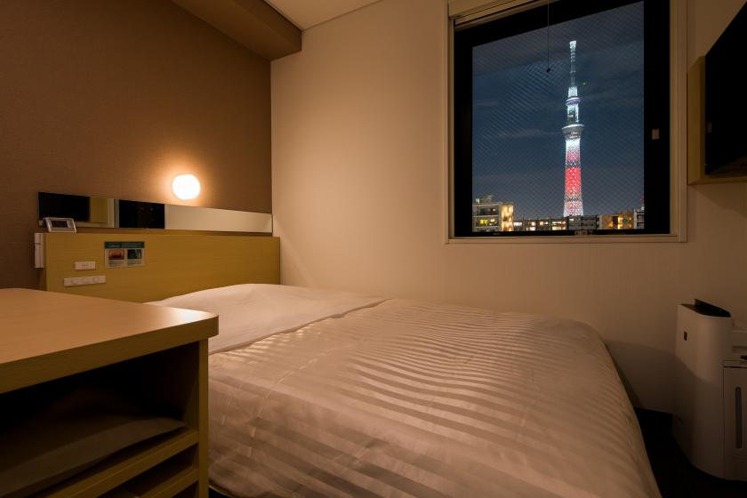 ■Sky tree view　EXTRA ROOM【150cm double-sized bed and desk work space】