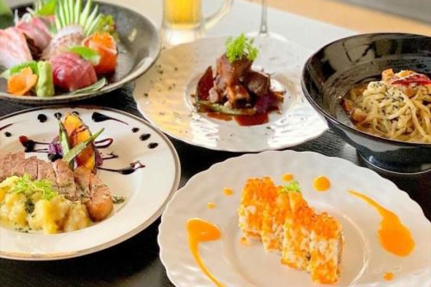 【朝夕２食付き】地元の人気料理店・2000円/人数分食事券付きプラン