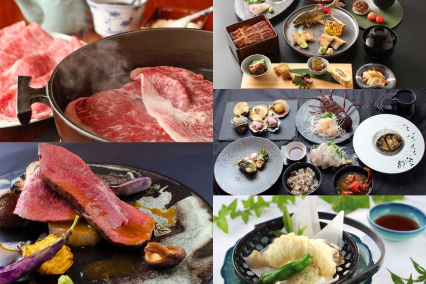 [Early bird discount 120 yen, A1 with dinner and breakfast] Premium dinner course and buffet from 5 carefully selected restaurants