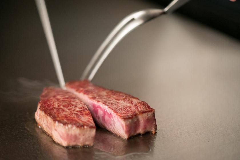 【1泊2食付】上質な牛肉の旨味を堪能！肉料理かなえ×鉄板焼きミディアムレアコース