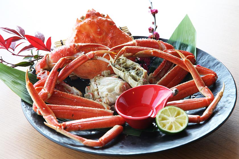 [2nd plan with donation to Japanese Red Cross Society] Noto Peninsula Earthquake Recovery Support Plan with 1 snow crab included <Room type that does not allow children>
