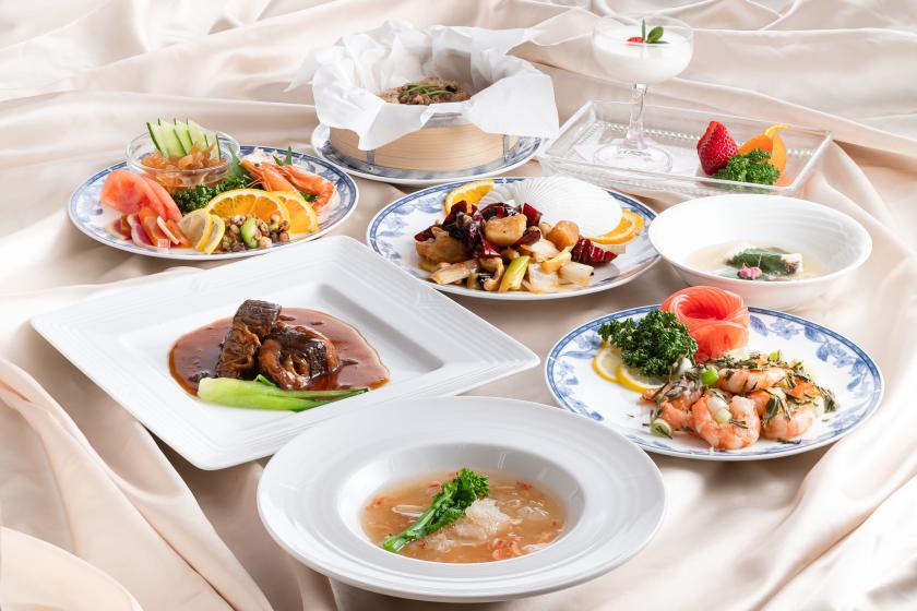 【夕食付き】中国料理「桃園」味に定評あり♪豪華四川料理コース！実はとっても人気です！