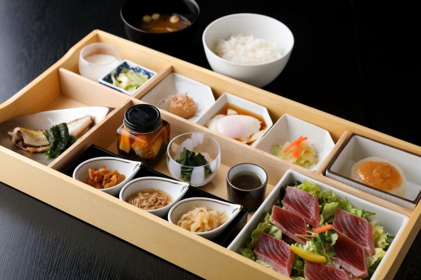 [Best Rate] [Breakfast included] Breakfast is a small bowl of local Shonai cuisine and branded rice.