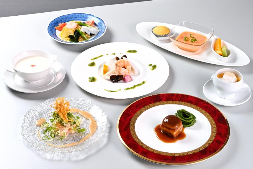 【中国料理】1F花梨ディナーコース「花」全7品◆こだわり料理でちょっぴり贅沢（夕食付）