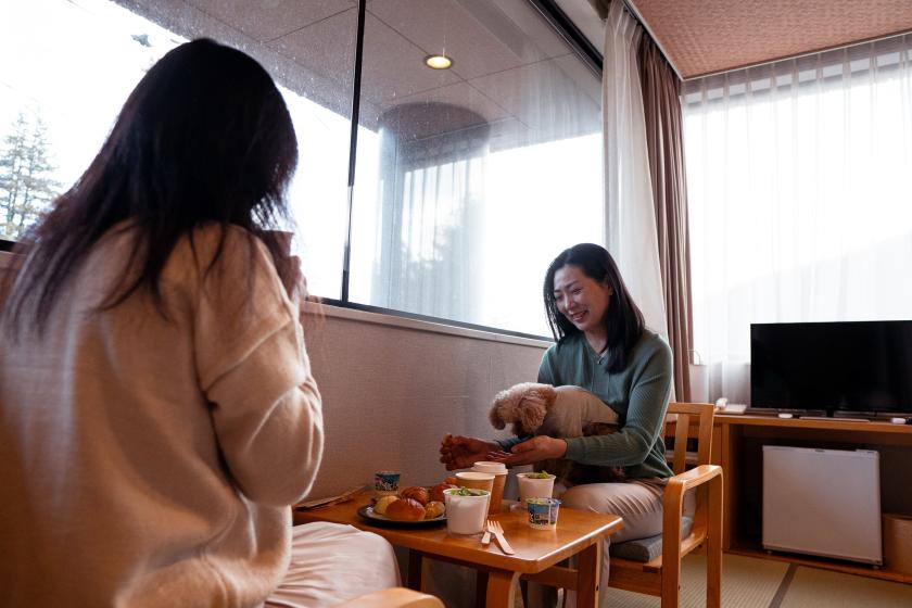 ★You can stay with your pet★One night with breakfast included (Japanese style room)・Unlimited access to Yunessun during your stay ~Miyama Furin Pet Friendly Stay~