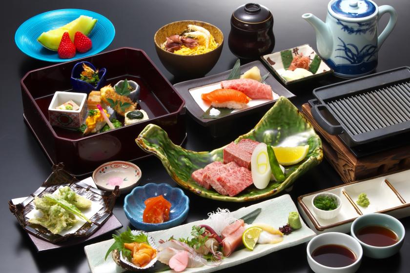 [Dinner starts at 17:30] [Official website] [2 meals included] Enjoy the blessings of the season with all five senses♪ Chef's recommended kaiseki plan (plan code: HP108K)