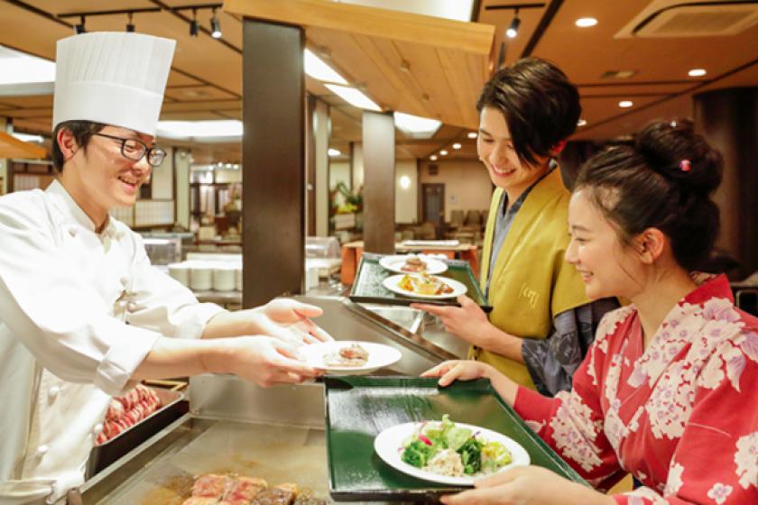 【夕朝食は個室席お約束】和モダン風！露天風呂付き特別室に泊まる☆夕・朝食バイキング付プラン♪