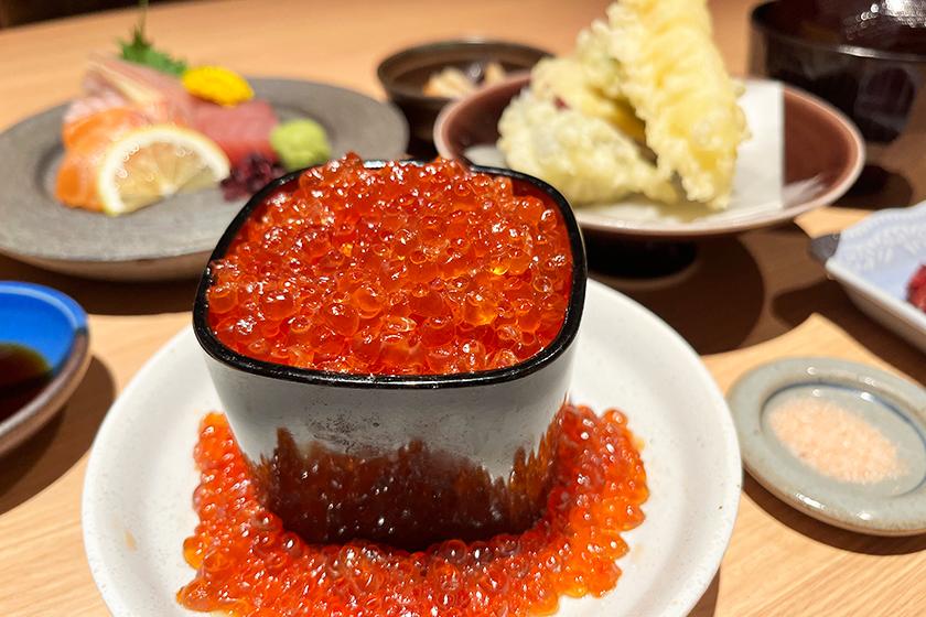 ★Chef's Recommendation!★ Kobore Ikura Donburi, Japanese Set Dinner and Buffet Breakfast