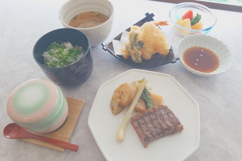 [Dinner and breakfast included] Enjoy an elegant dinner at the hotel restaurant (Japanese and Western set menu)
