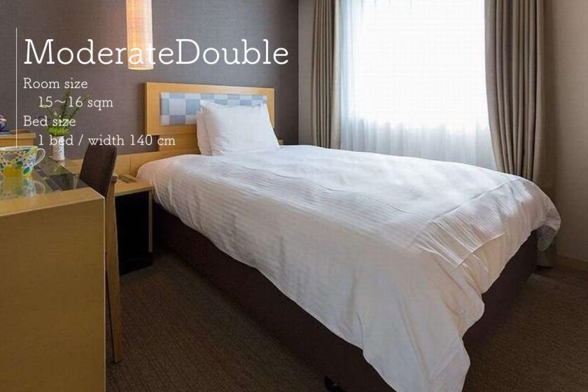 [Non-smoking] Moderate double 15 square meters <140 cm wide bed>