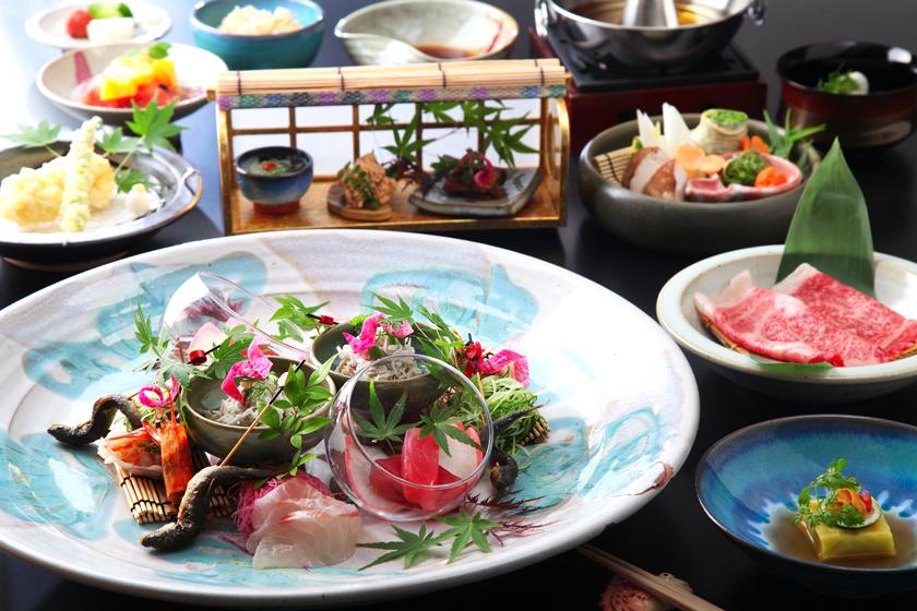 【HPD会员专享折扣/续约纪念】“日式怀石料理”豪华双人床高级和五种感官享受的艺术美食体验