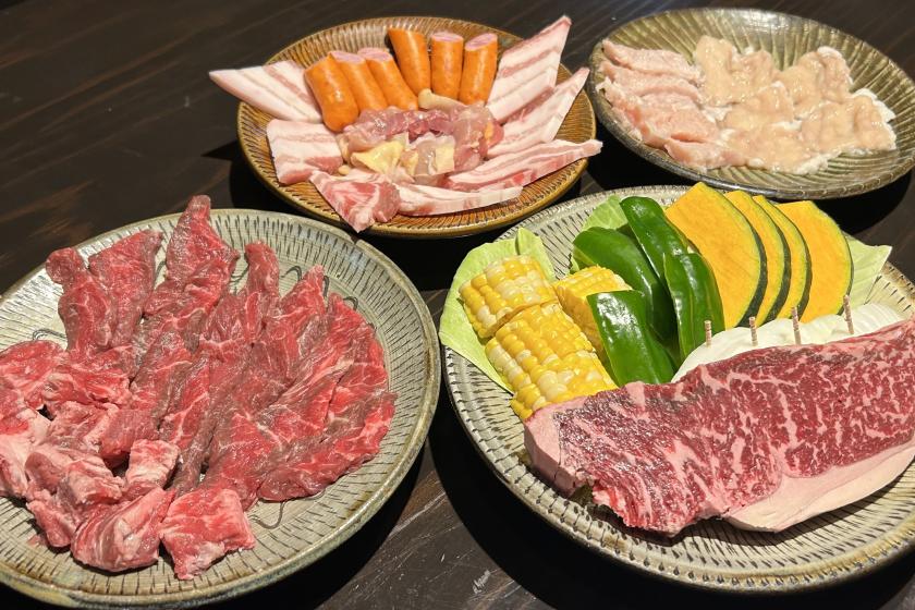 【WEB決済】手ぶら日帰りBBQプラン（1～2名様 食事付）