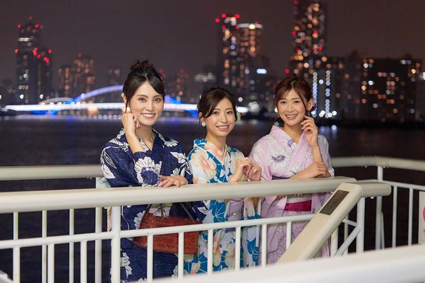 [Summer special] Tokyo Bay summer cruise ticket included + late check-out plan ☆Right next to the boat boarding point☆