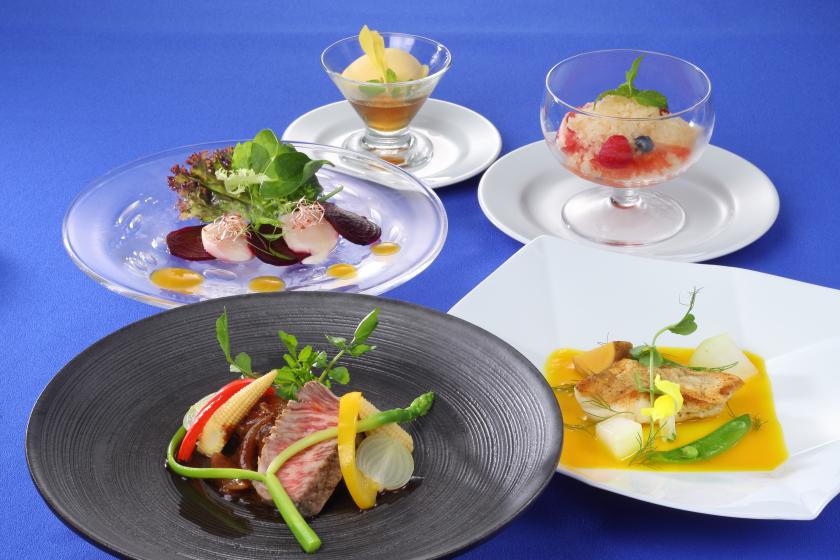 [Premier] 享用豪華的法式全菜式肉魚W主菜晚餐♪（含早餐）