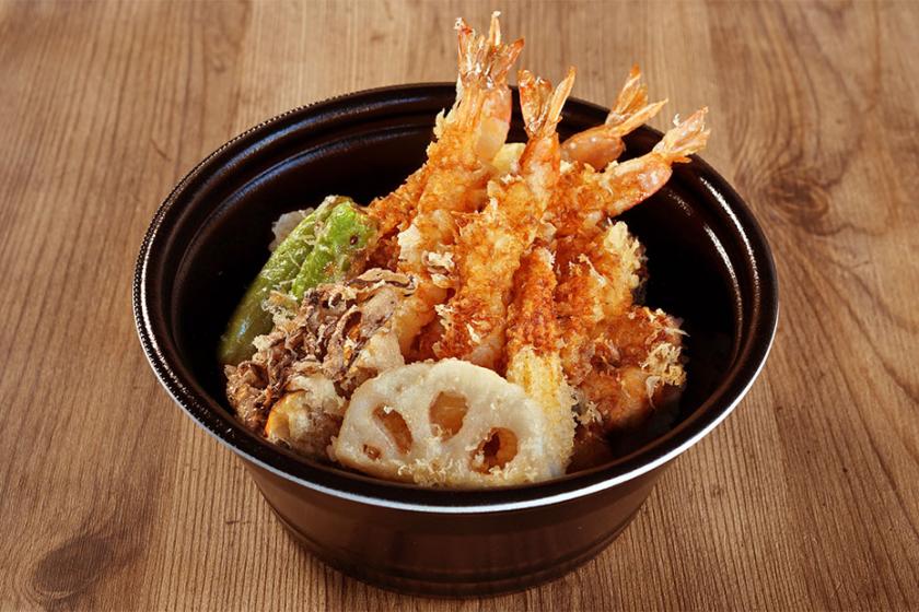 [Chef's Special ☆ Gourmet Box Plan] 5 pieces of shrimp tempura! You can enjoy a luxurious tempura bowl in the comfort of your room♪