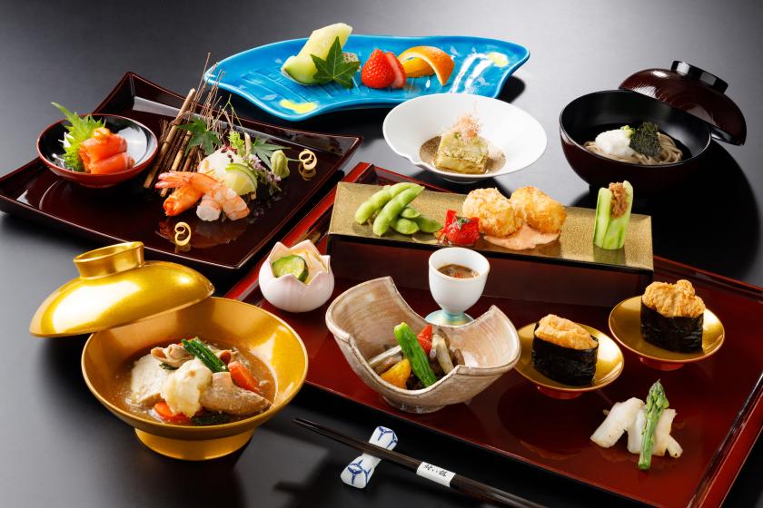 【夕朝食付】わんこdeサマーフェス～メトロサマーフェス2024～「日本料理 対い鶴」