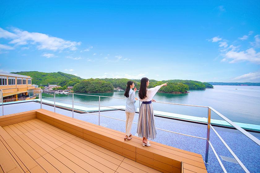 【スタンダードプラン】絶景露天風呂と海の幸が自慢の温泉宿　1泊2食バイキング付プラン