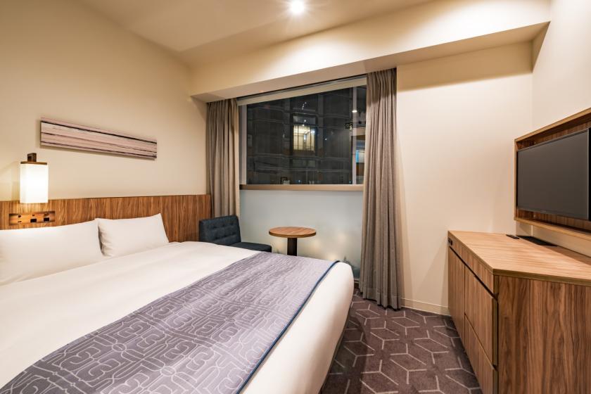 【禁煙】 2階　ノースリゾート　アトリウム側ダブル　[バストイレ別]　15平米