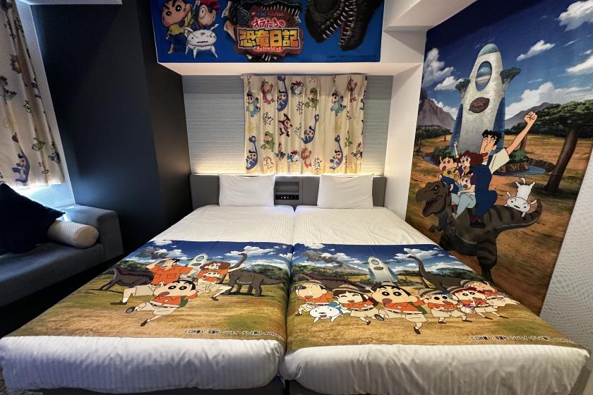 [Crayon Shin-chan the Movie: Our Dinosaur Diary] "Crayon Shin-chan Room" accommodation with limited original goods only