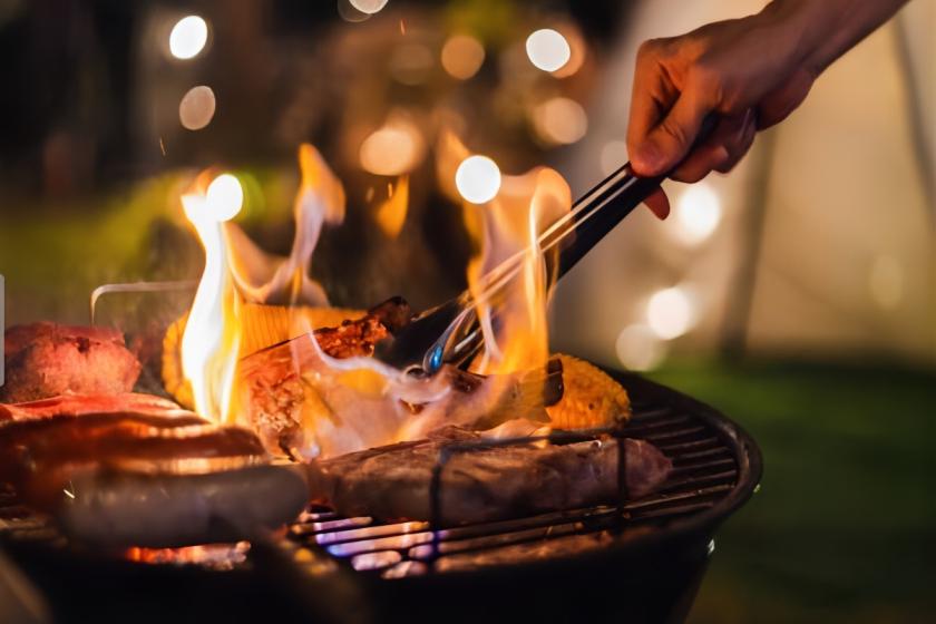 [Glamping exclusive plan] Overlooking Mt. Komagatake Spa resort x glamping [Breakfast buffet + dinner BBQ]